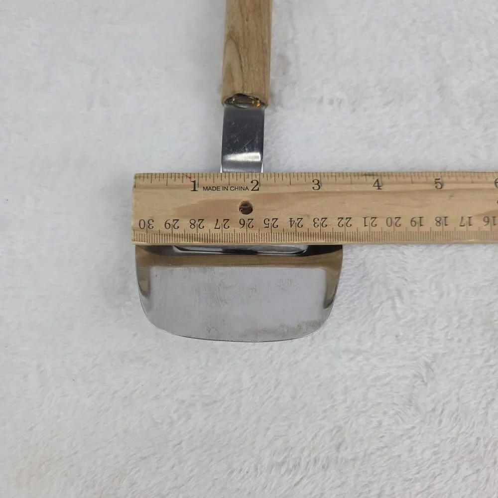 Vintage Stainless Steel Cheese Slicer Wood Handle Japan 8 Inch Kitchen Tool